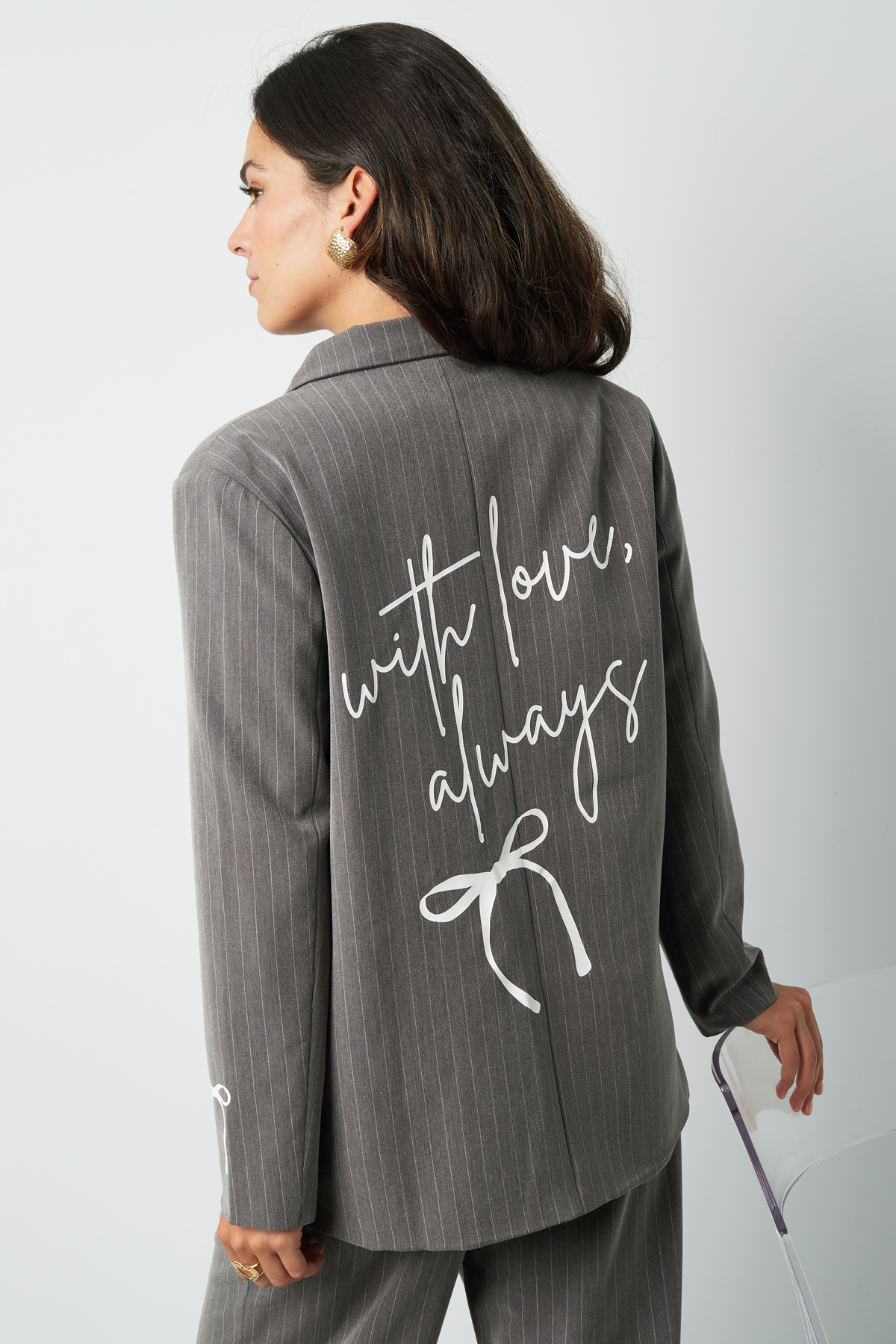 Blazer With Love Always - gris Image2